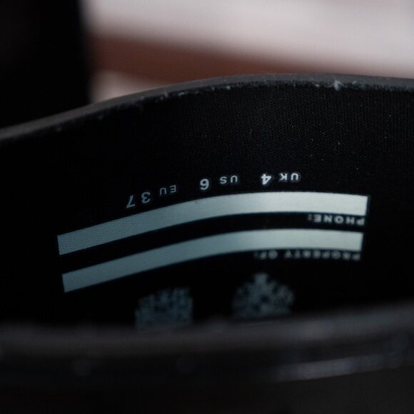 HUNTER Women Field Huntress Black Gloss Rubber Knee High Tall Rain Boots Sz 6 - Picture 3 of 7